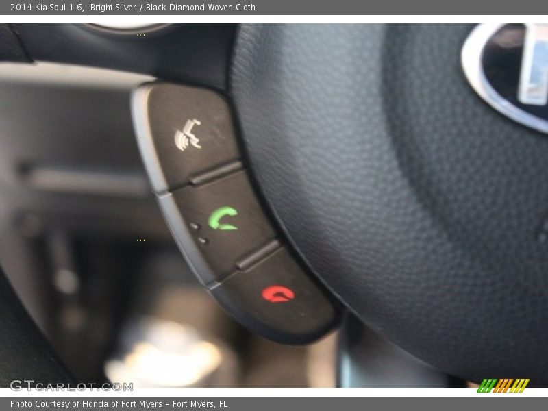 Bright Silver / Black Diamond Woven Cloth 2014 Kia Soul 1.6