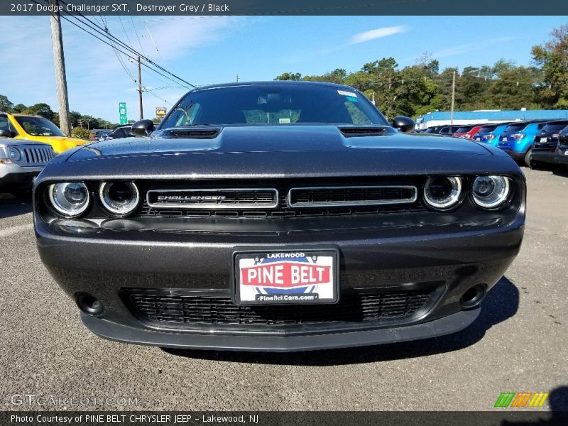 Destroyer Grey / Black 2017 Dodge Challenger SXT