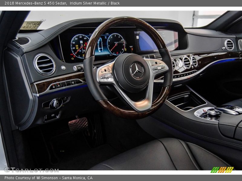 Iridium Silver Metallic / Black 2018 Mercedes-Benz S 450 Sedan