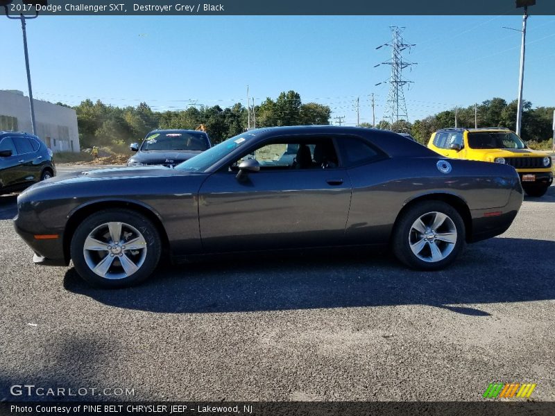 Destroyer Grey / Black 2017 Dodge Challenger SXT