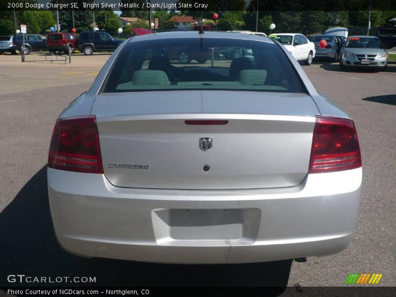 Bright Silver Metallic / Dark/Light Slate Gray 2008 Dodge Charger SE