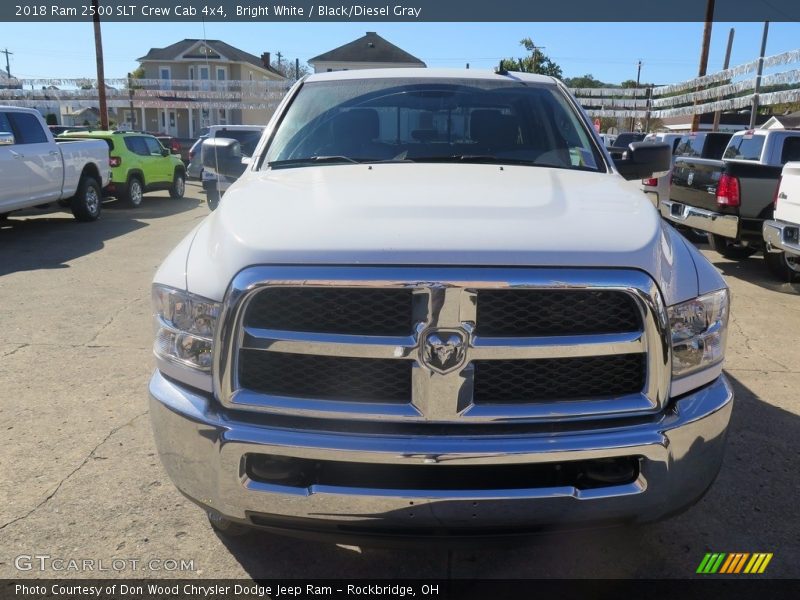 Bright White / Black/Diesel Gray 2018 Ram 2500 SLT Crew Cab 4x4