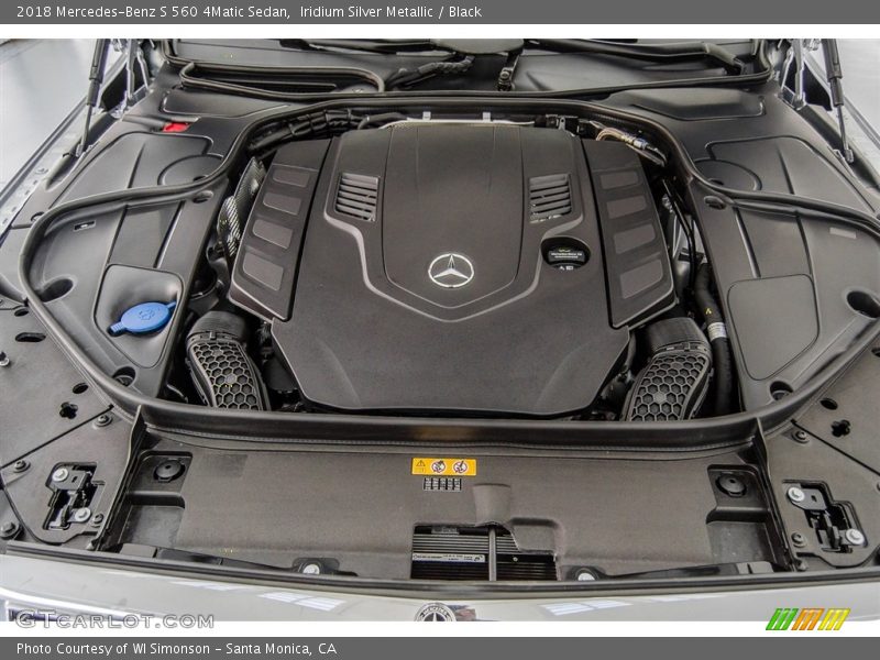  2018 S 560 4Matic Sedan Engine - 4.0 Liter biturbo DOHC 32-Valve VVT V8