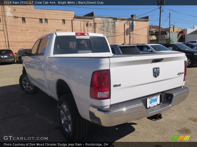 Bright White / Black/Diesel Gray 2018 Ram 2500 SLT Crew Cab 4x4