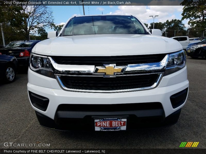 Summit White / Jet Black/Dark Ash 2018 Chevrolet Colorado WT Extended Cab 4x4