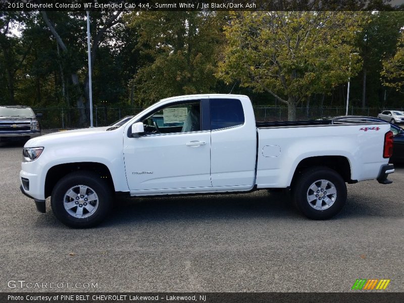 Summit White / Jet Black/Dark Ash 2018 Chevrolet Colorado WT Extended Cab 4x4