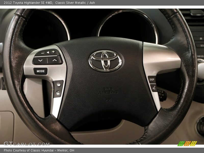 Classic Silver Metallic / Ash 2012 Toyota Highlander SE 4WD