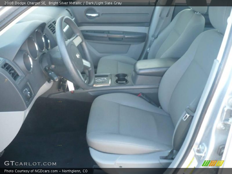Bright Silver Metallic / Dark/Light Slate Gray 2008 Dodge Charger SE