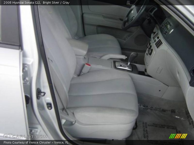 Bright Silver / Gray 2008 Hyundai Sonata GLS