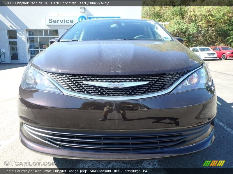 Dark Cordovan Pearl / Black/Alloy 2018 Chrysler Pacifica LX
