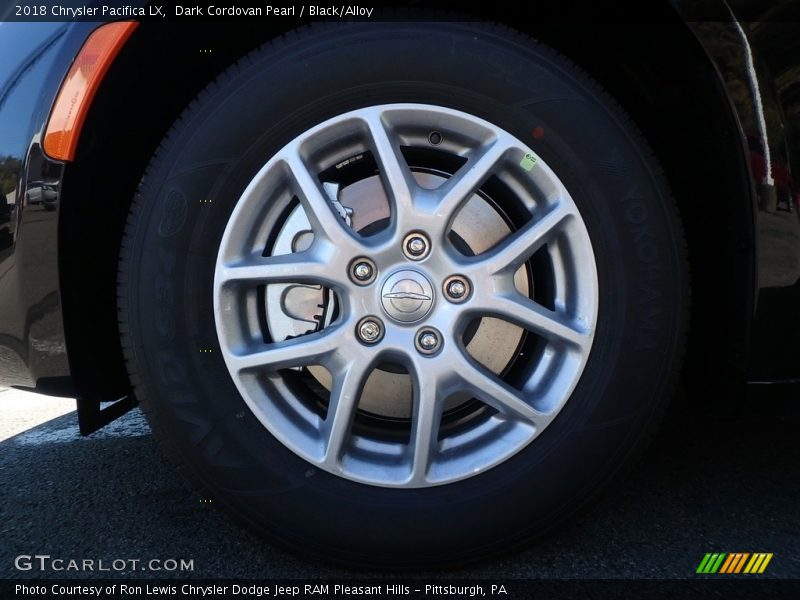 Dark Cordovan Pearl / Black/Alloy 2018 Chrysler Pacifica LX