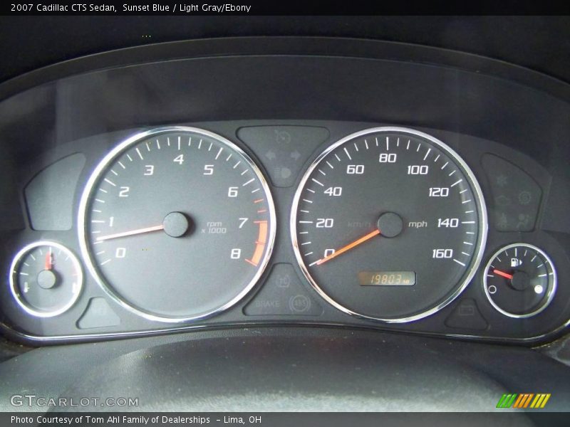 Sunset Blue / Light Gray/Ebony 2007 Cadillac CTS Sedan