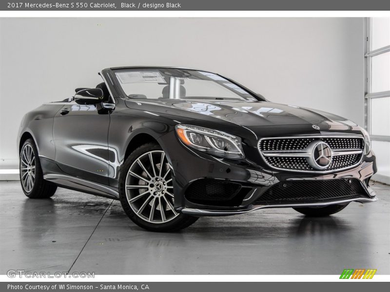 Black / designo Black 2017 Mercedes-Benz S 550 Cabriolet
