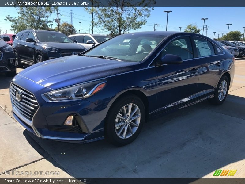 Lakeside Blue / Gray 2018 Hyundai Sonata SE