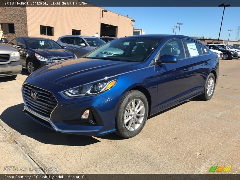 Lakeside Blue / Gray 2018 Hyundai Sonata SE