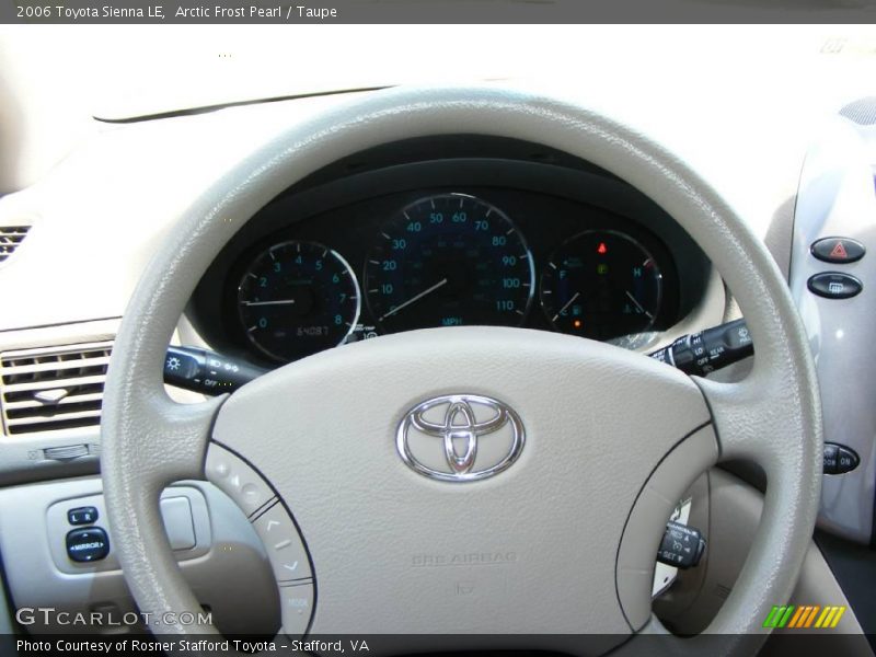 Arctic Frost Pearl / Taupe 2006 Toyota Sienna LE