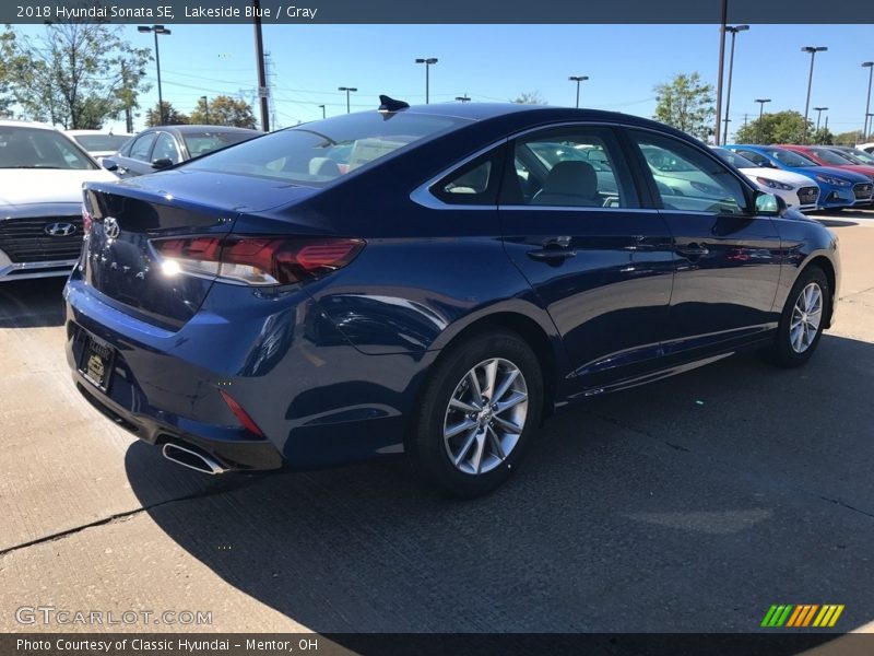 Lakeside Blue / Gray 2018 Hyundai Sonata SE