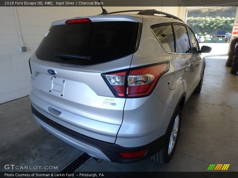 Ingot Silver / Charcoal Black 2018 Ford Escape SEL 4WD