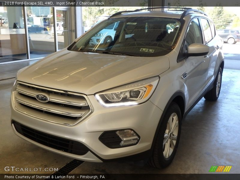 Ingot Silver / Charcoal Black 2018 Ford Escape SEL 4WD
