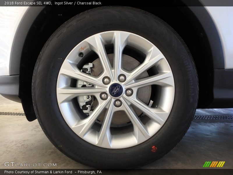 Ingot Silver / Charcoal Black 2018 Ford Escape SEL 4WD