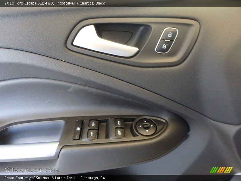 Ingot Silver / Charcoal Black 2018 Ford Escape SEL 4WD