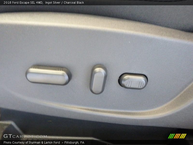 Ingot Silver / Charcoal Black 2018 Ford Escape SEL 4WD