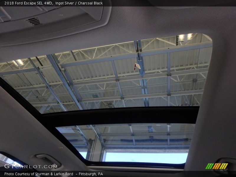 Ingot Silver / Charcoal Black 2018 Ford Escape SEL 4WD