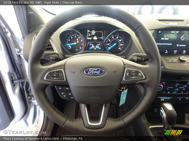 Ingot Silver / Charcoal Black 2018 Ford Escape SEL 4WD