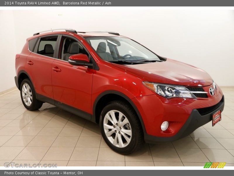 Barcelona Red Metallic / Ash 2014 Toyota RAV4 Limited AWD