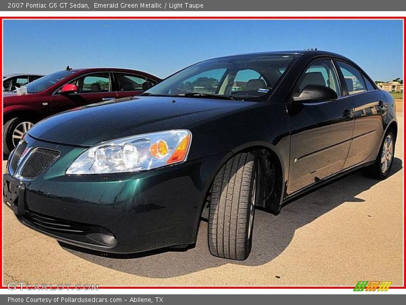 Emerald Green Metallic / Light Taupe 2007 Pontiac G6 GT Sedan