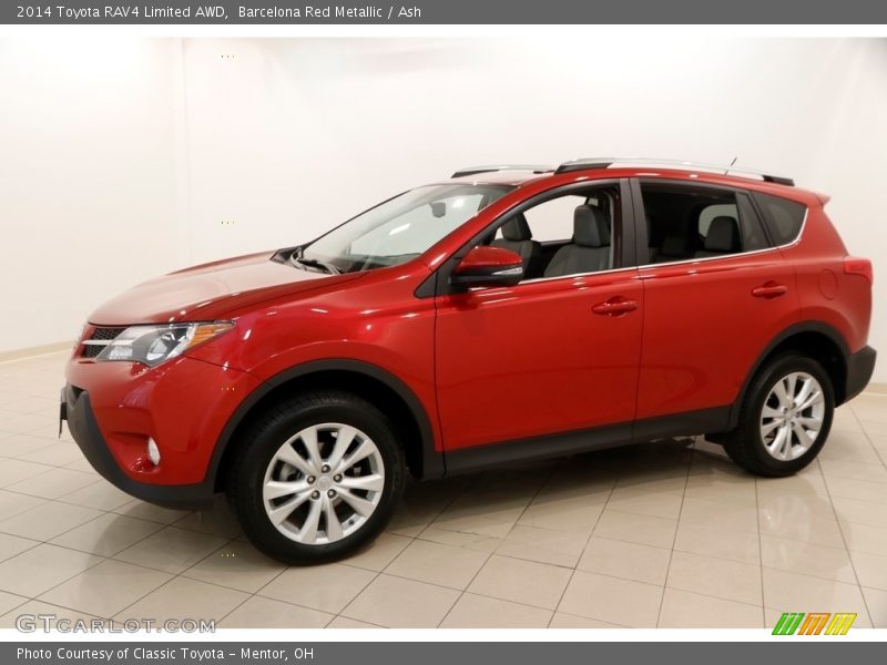 Barcelona Red Metallic / Ash 2014 Toyota RAV4 Limited AWD