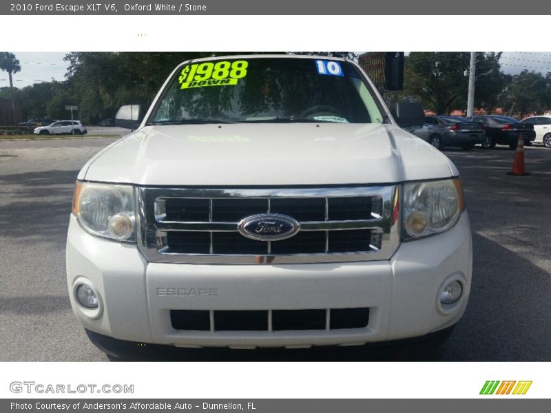 Oxford White / Stone 2010 Ford Escape XLT V6