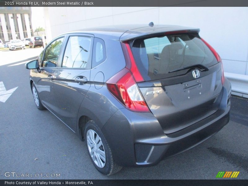 Modern Steel Metallic / Black 2015 Honda Fit LX