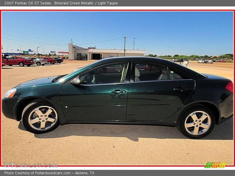 Emerald Green Metallic / Light Taupe 2007 Pontiac G6 GT Sedan