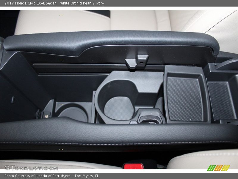 White Orchid Pearl / Ivory 2017 Honda Civic EX-L Sedan