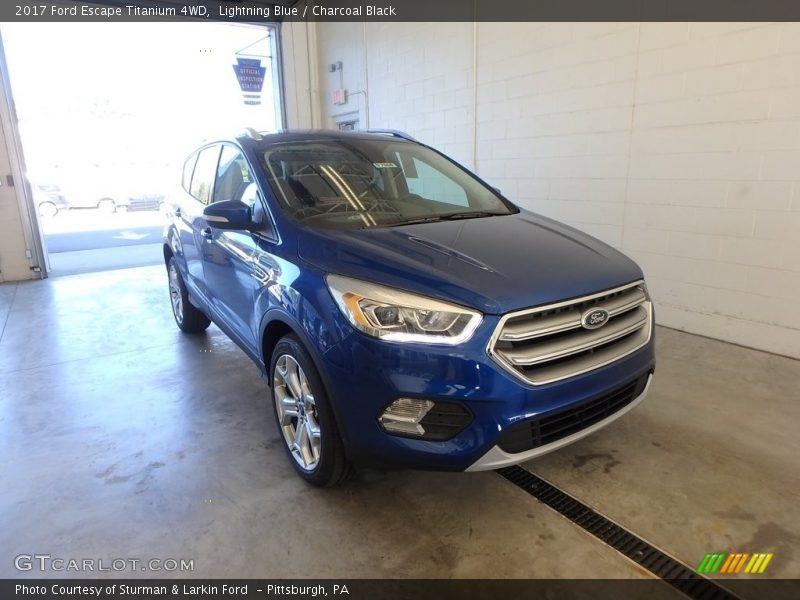 Lightning Blue / Charcoal Black 2017 Ford Escape Titanium 4WD