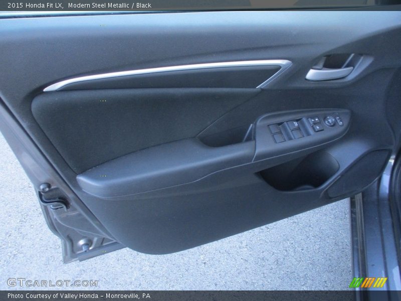 Modern Steel Metallic / Black 2015 Honda Fit LX