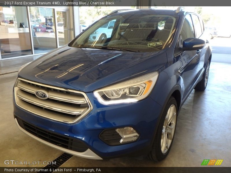 Lightning Blue / Charcoal Black 2017 Ford Escape Titanium 4WD