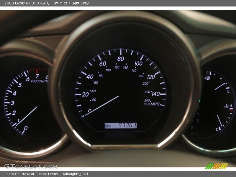 Flint Mica / Light Gray 2008 Lexus RX 350 AWD