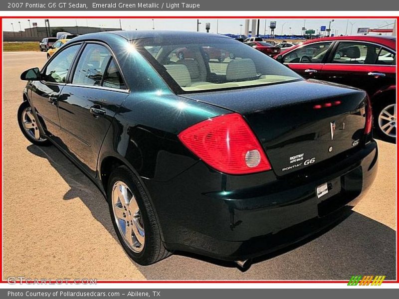 Emerald Green Metallic / Light Taupe 2007 Pontiac G6 GT Sedan