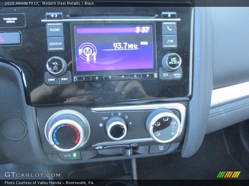 Modern Steel Metallic / Black 2015 Honda Fit LX