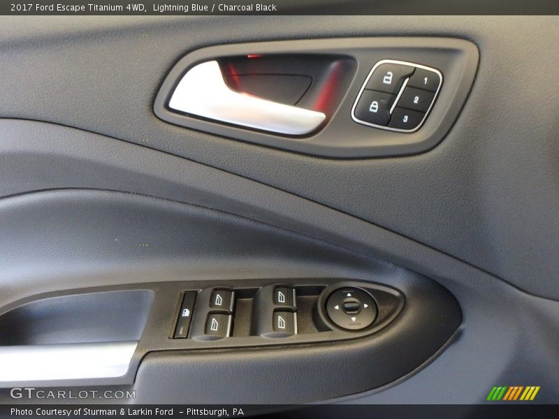 Lightning Blue / Charcoal Black 2017 Ford Escape Titanium 4WD
