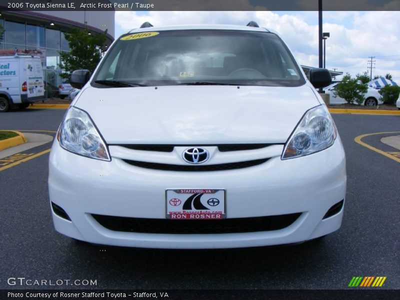 Arctic Frost Pearl / Taupe 2006 Toyota Sienna LE
