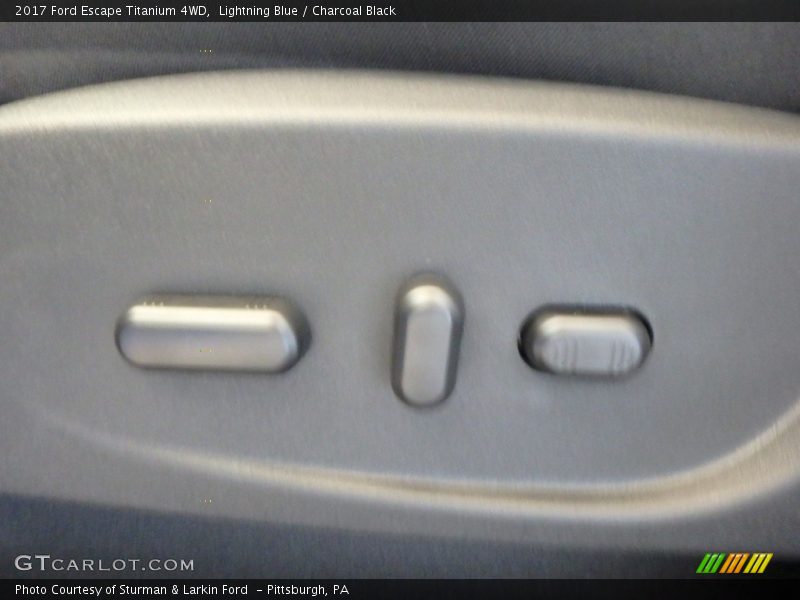 Lightning Blue / Charcoal Black 2017 Ford Escape Titanium 4WD
