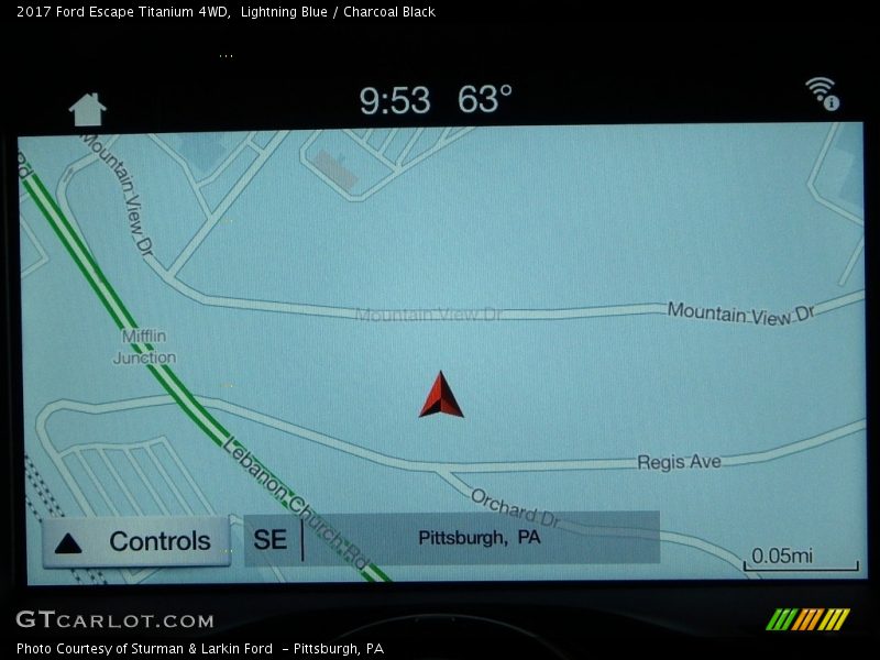 Lightning Blue / Charcoal Black 2017 Ford Escape Titanium 4WD