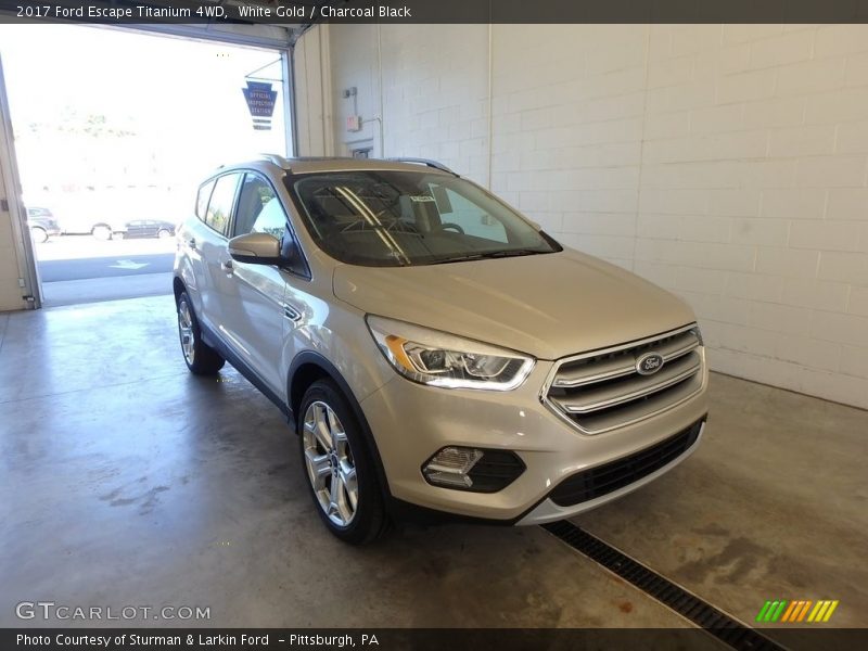 White Gold / Charcoal Black 2017 Ford Escape Titanium 4WD