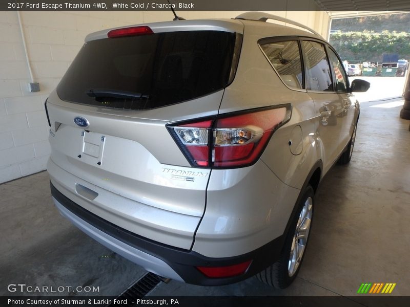 White Gold / Charcoal Black 2017 Ford Escape Titanium 4WD
