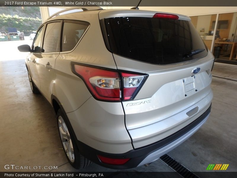 White Gold / Charcoal Black 2017 Ford Escape Titanium 4WD