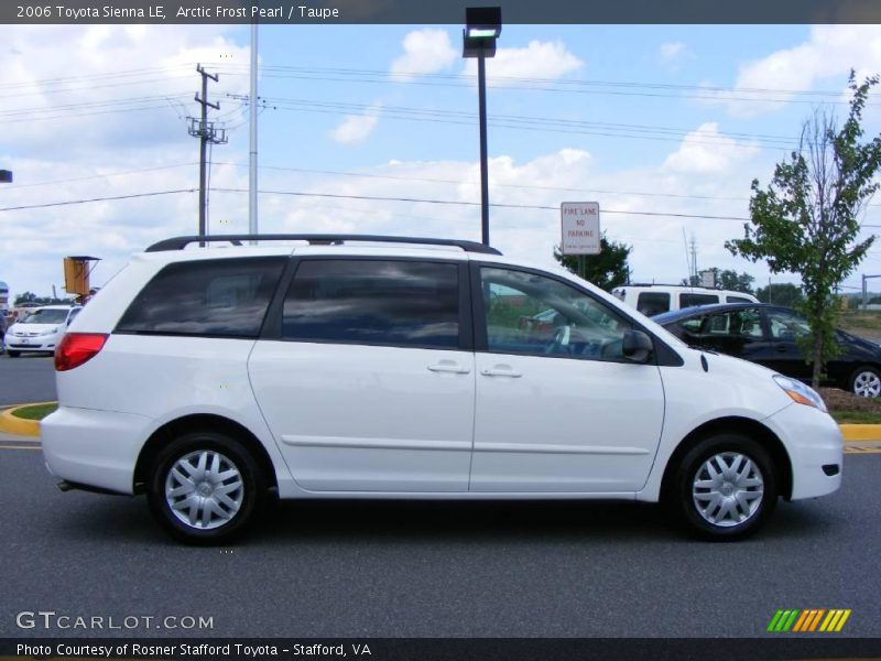 Arctic Frost Pearl / Taupe 2006 Toyota Sienna LE