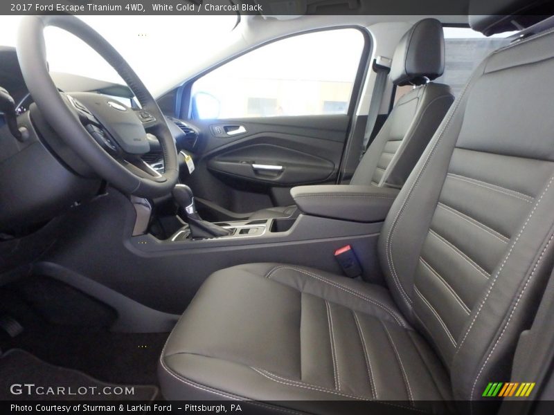 White Gold / Charcoal Black 2017 Ford Escape Titanium 4WD